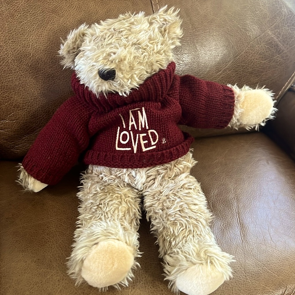 Vintage Helzberg Diamonds 1996 “I Am Loved” Teddy Bear Plush Stuffed Animal VGUC